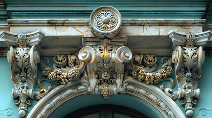 detail of the clock