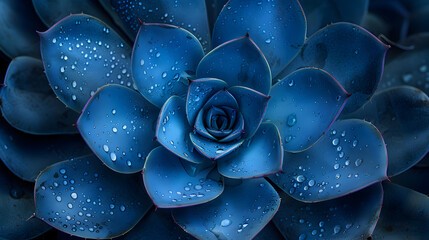 Wall Mural - blue and white flower