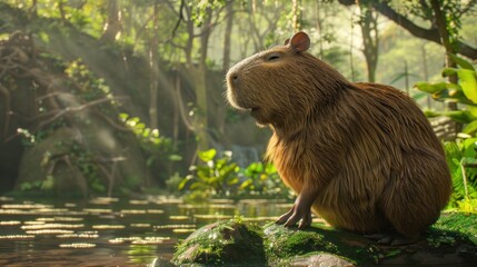 capybara in the wild