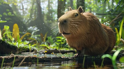 capybara in the wild