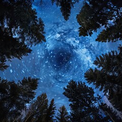 starry sky.