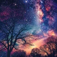 starry sky.