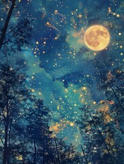 starry sky.