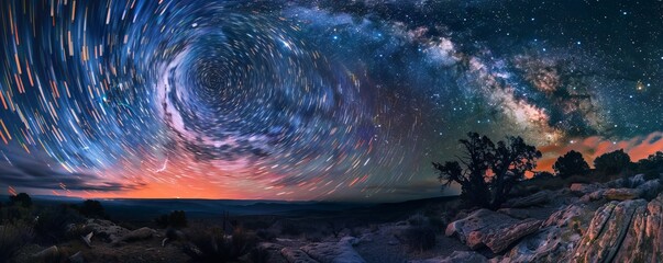 starry sky.