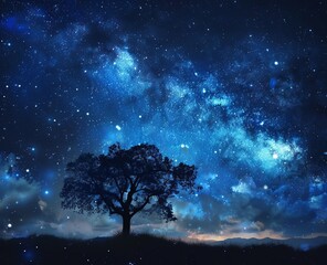 starry sky.