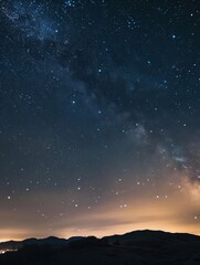 starry sky.