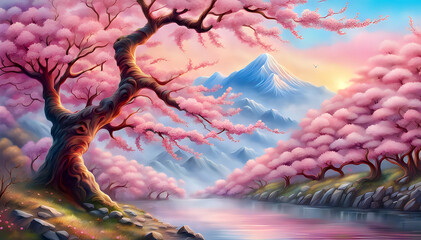 Wall Mural - spring landscape