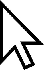 Poster - cursor vector. pointer, computer, symbol, sign