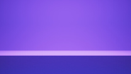 Aufkleber - Purple empty bright background copy space. festive and advertising eco background - place for your text and design, product placement show room Purple color minimalism backdrop with spotlight gradient
