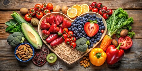 Wall Mural - Healthy Vegetable Platter with Fresh Dip