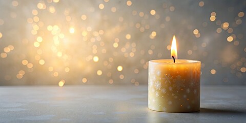 Wall Mural - Warm Candlelight with Bokeh Background