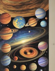 Wall Mural - planet in space