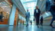 © mattegg - Dynamic Office Corridor Scene: Business People in Professional Setting