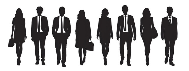 Sticker - Business people silhouette