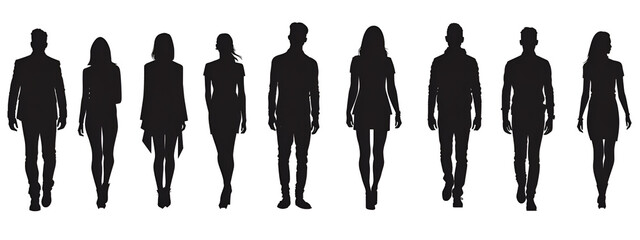 Sticker - Business people silhouette