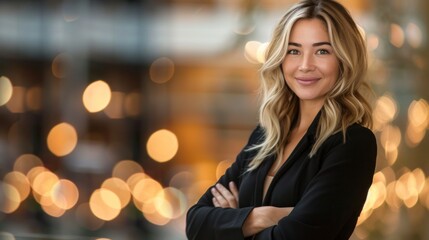 Wall Mural - portrait of a beautiful blonde woman