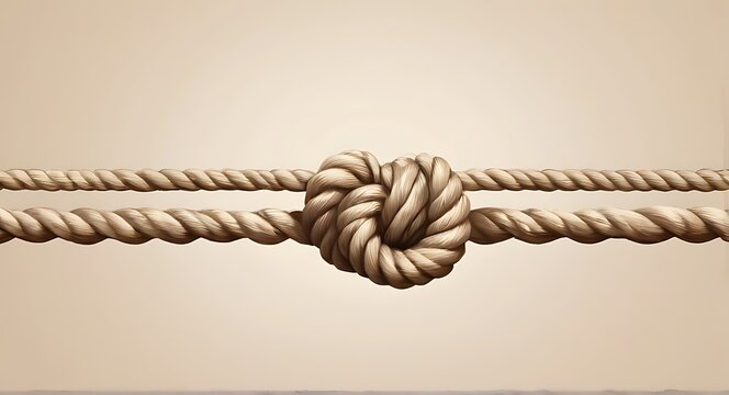 isolated on soft background with copy space Rope concept, illustration