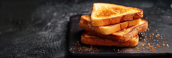 the concept of national french toast day, copy space