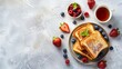 © Palung - the concept of national french toast day, copy space