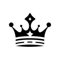 Wall Mural - Simple king and queen crown design vector Gives a premium feel