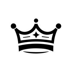 Wall Mural - Simple king and queen crown design vector Gives a premium feel