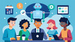 © Justlight - The fair also features workshops and panels led by young tech experts discussing topics such as cybersecurity and artificial intelligence.. Vector illustration