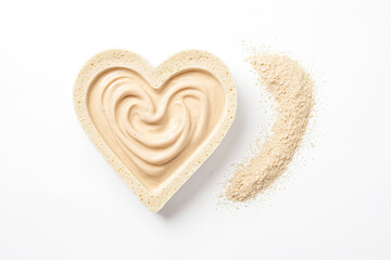 Poster - Heart-shaped White Chocolate with Coconut Flakes