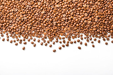 Sticker - Coffee Beans Background with Copy Space