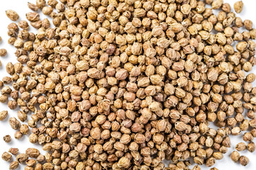 Poster - Coriander seeds close up