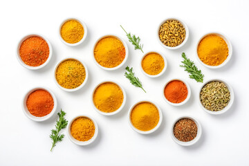 Poster - Various Spices in Small Bowls