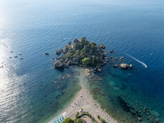 Canvas Print - Isola Bella at Taormina, Sicily