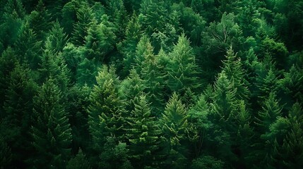 realistic photography of coniferous forest. abstract background of a northern forest