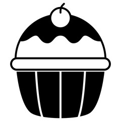 Wall Mural - cupcake icon