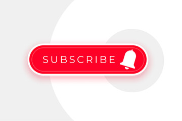 Wall Mural - web subscription button icon follow or like channel