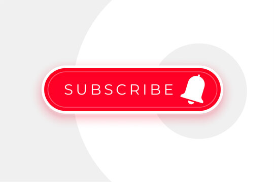 web subscription button icon follow or like channel