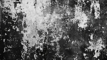 Wall Mural - Grunge Black and White Pattern Dark Monochrome Texture