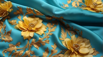 Poster - silk fabric background