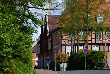 Wall Mural - Historical Building in the Old Town of Ratzeburg, Schleswig - Holstein