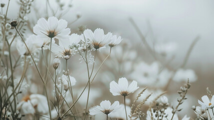 Wall Mural - grass in snow