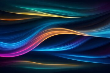 Wall Mural - colourful waves abstract blue background, backgrounds 