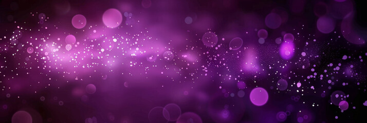 purple glowing particles background, glitter and Sparkling magical dust particles effects,purple background with bokeh lights ,Christmas.