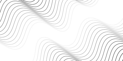 Abstract black wave line background. Vector illustration
