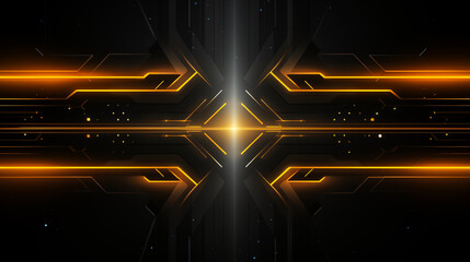 Fototapete - Abstract digital background with technology circuit board texture. Futuristic digital electric tech circuit board pattern background.