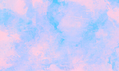 Wall Mural - soft color  blue and pink   watercolor paint   background