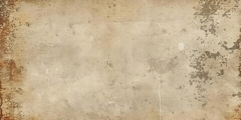 Poster -  vintage blank brown paper texture, aged and worn, subtle grunge effect, Old Paper texture. vintage beige  paper , brown wall texture background