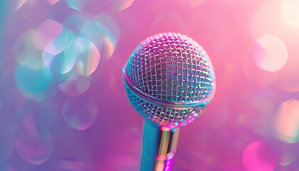 Fototapete - Disco Ball Mic: The Modern Sound of Contemporary Art