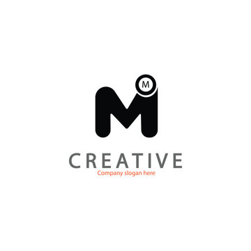 M I logo with modern concept vector illustration