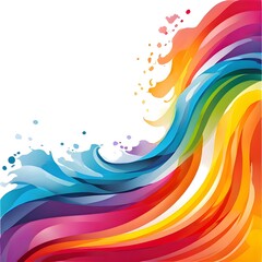 Abstract Colorful Wavy Background