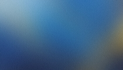 Poster - Smooth blue gradient abstract grainy texture for use in design