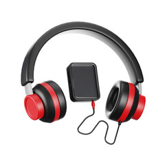 Fototapete - 3d rendering playing music icon. 3d hobbies icon concept